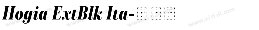 Hogia ExtBlk Ita字体转换